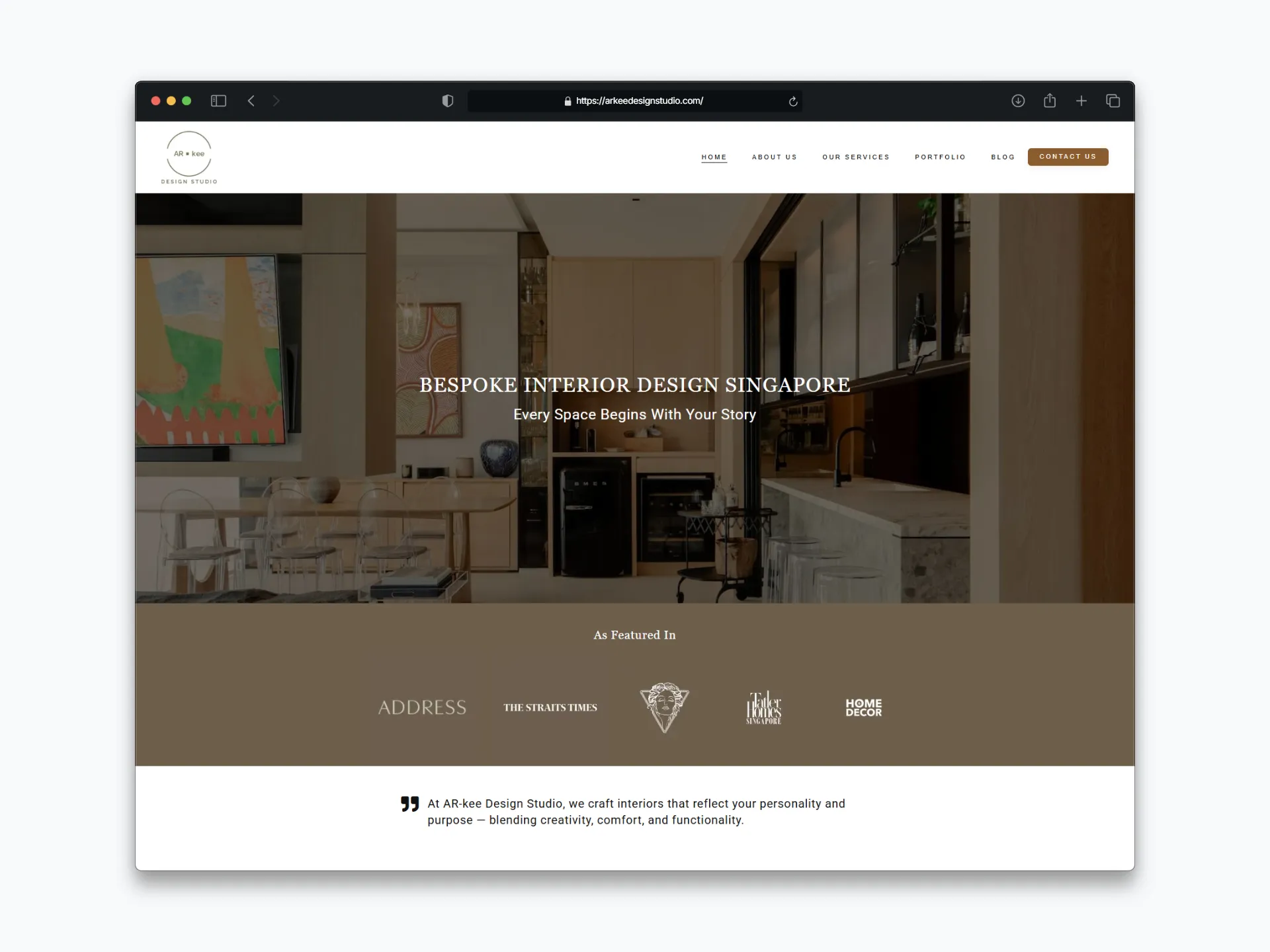 AR-kee Design Studio website